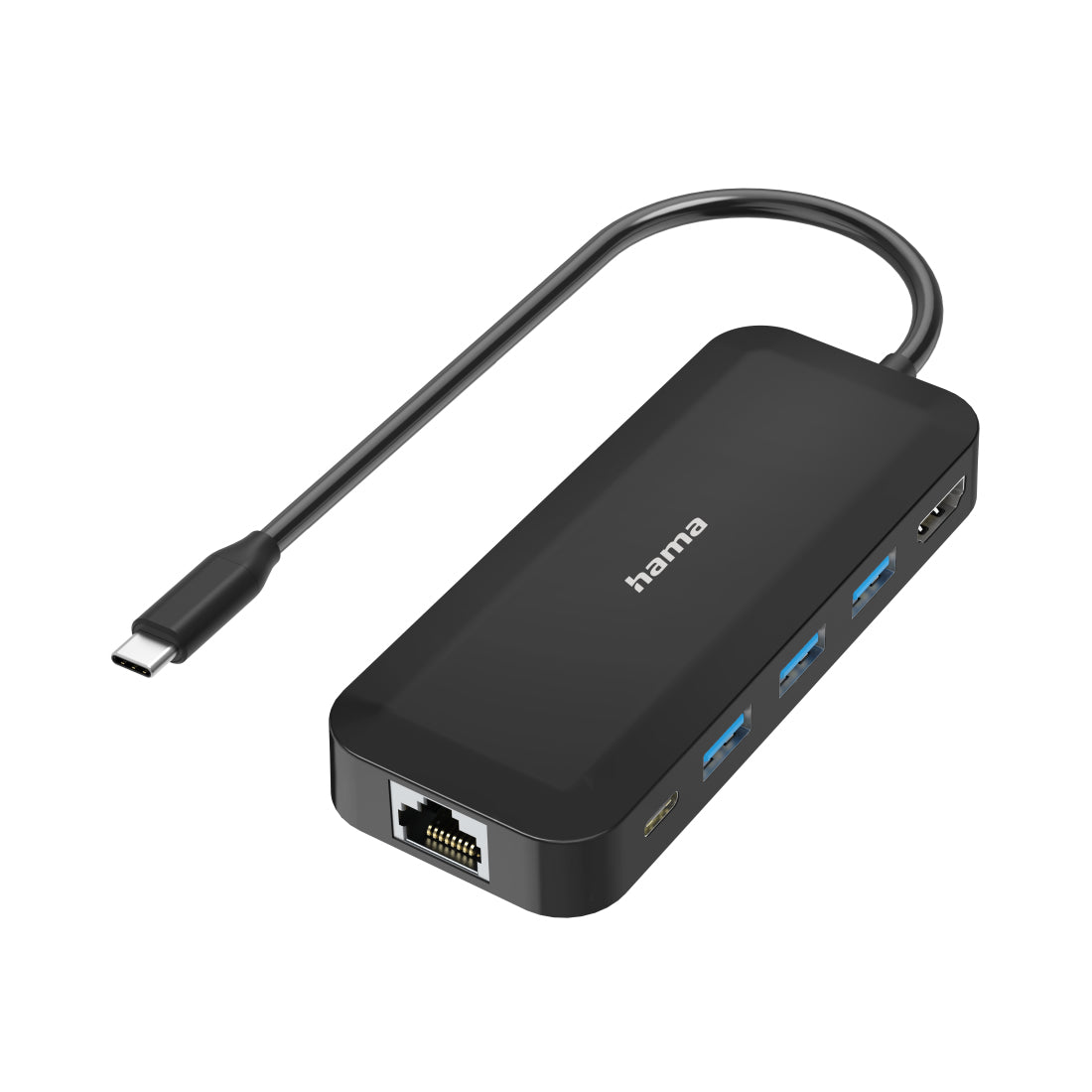 Hama 00300080 hub de interfaz USB Tipo C 5000 Mbit/s Negro