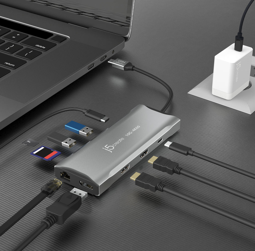 j5create JCD397 Alámbrico USB 3.2 Gen 1 (3.1 Gen 1) Type-C Gris