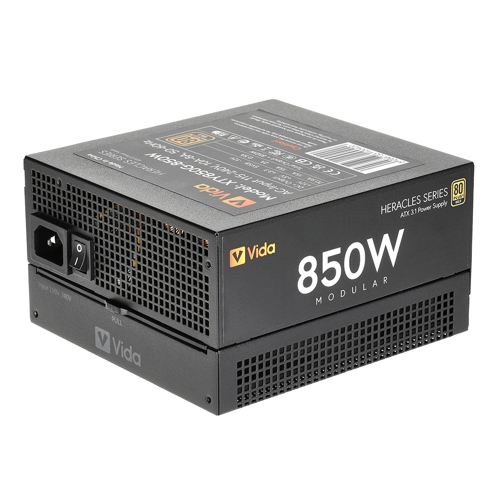 VIDA Heracles unidad de fuente de alimentación 850 W 20+4 pin ATX ATX Negro