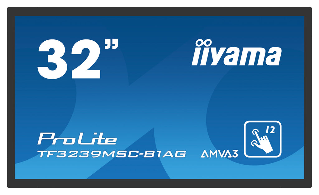 iiyama TF3239MSC-B1AG pantalla de señalización 80 cm (31.5") LED 500 cd / m² Full HD Negro Pantalla táctil (3)