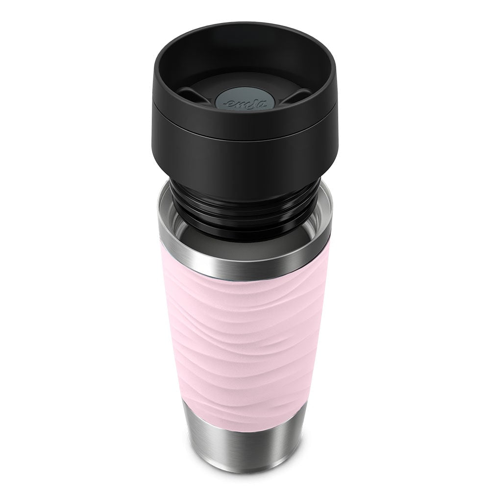 EMSA Travel Mug Waves 36 ml Rosa, Acero inoxidable (2)