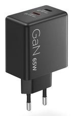 Lenovo Dual USB-C 65W GaN Charger Universal Negro Corriente alterna Interior (7)