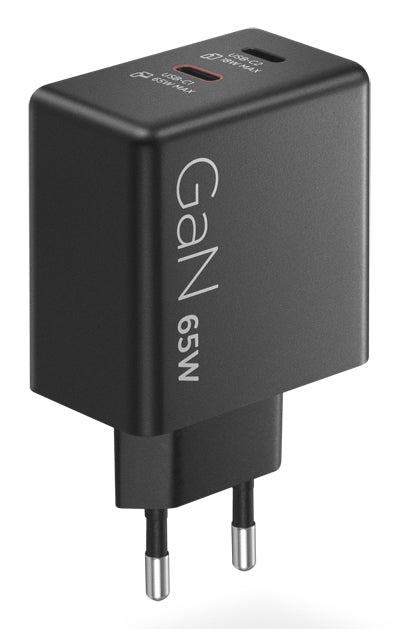 Lenovo Dual USB-C 65W GaN Charger Universal Negro Corriente alterna Interior (7)