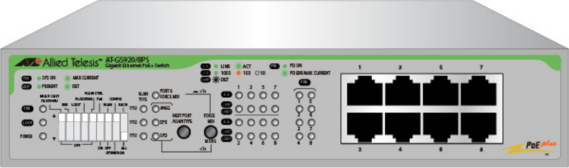 Switch PoE Allied Telesis AT-GS950/8PS (2)