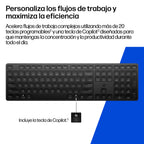 HP 495K Multi-Device Dual-Mode Keyboard teclado Universal USB + Bluetooth Negro (8)