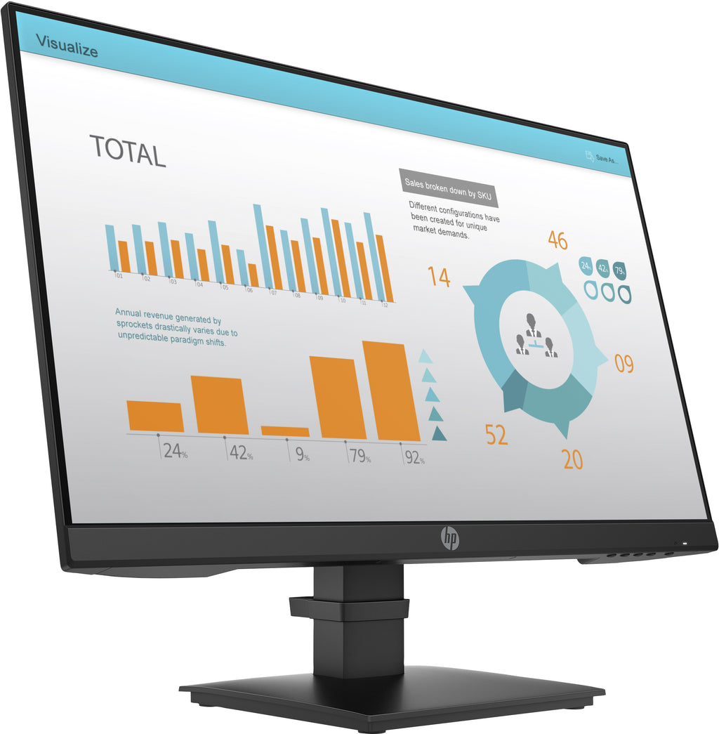 HP P24 G4 computer monitor 60.5 cm (23.8") 1920 x 1080 pixels Full HD Black (4)