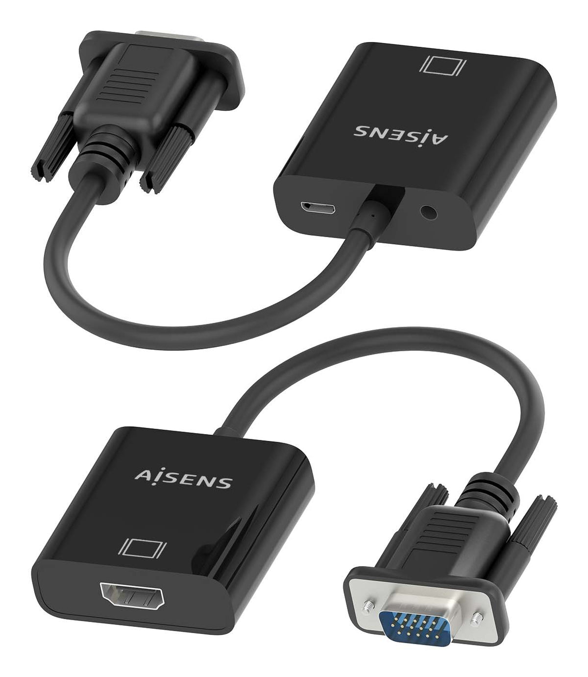AISENS A115-0873 adaptador de cable de vídeo 0,2 m HDMI + 3.5mm + Micro-USB Type-B VGA (D-Sub) (5)