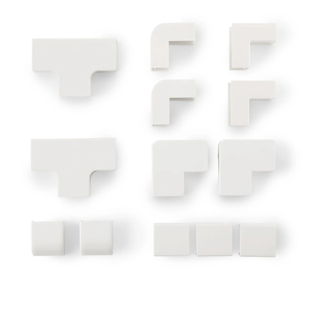 Hama 00221017 organizador de cables Universal Panel guíacables Blanco 4 pieza(s) (4)