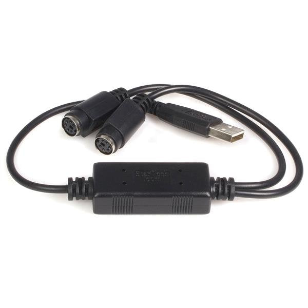 StarTech.com USBPS2PC cable ps/2 0,435 m Negro (2)