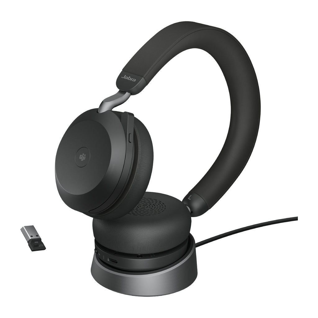 Jabra Evolve2 75 Auriculares Inalámbrico Diadema Oficina/Centro de llamadas Bluetooth Base de carga Negro (4)