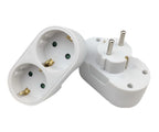 Microconnect PESCHPLUG2 adaptador de enchufe eléctrico Tipo F Blanco (2)