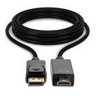 Lindy 36921 adaptador de cable de vídeo 1 m DisplayPort HDMI tipo A (Estándar) Negro (5)
