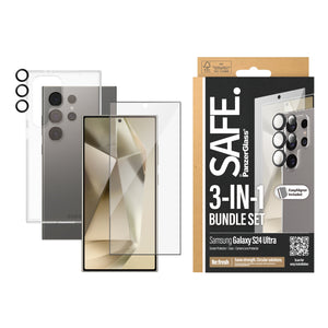 PanzerGlass SAFE. by ® 3-in-1 Bundle Samsung Galaxy S24 Ultra Protector
