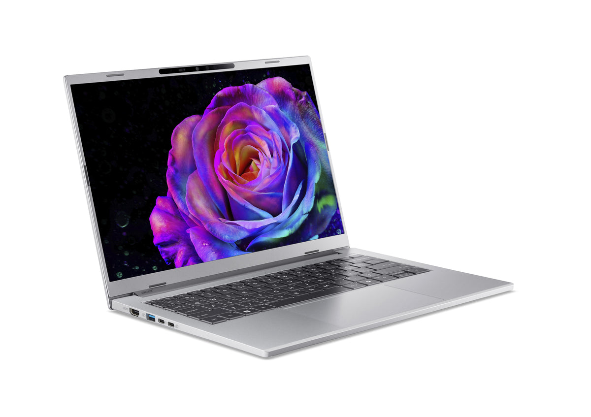 Acer Aspire 14 AI A14-61M-R6S2 AMD Ryzen AI 7 PRO 350 Portátil 35,6 cm (14") WUXGA 32 GB LPDDR5x-SDRAM 1 TB SSD Wi-Fi 6E (802.11ax) Windows 11 Home Plata QWERTZ Alemán (3)