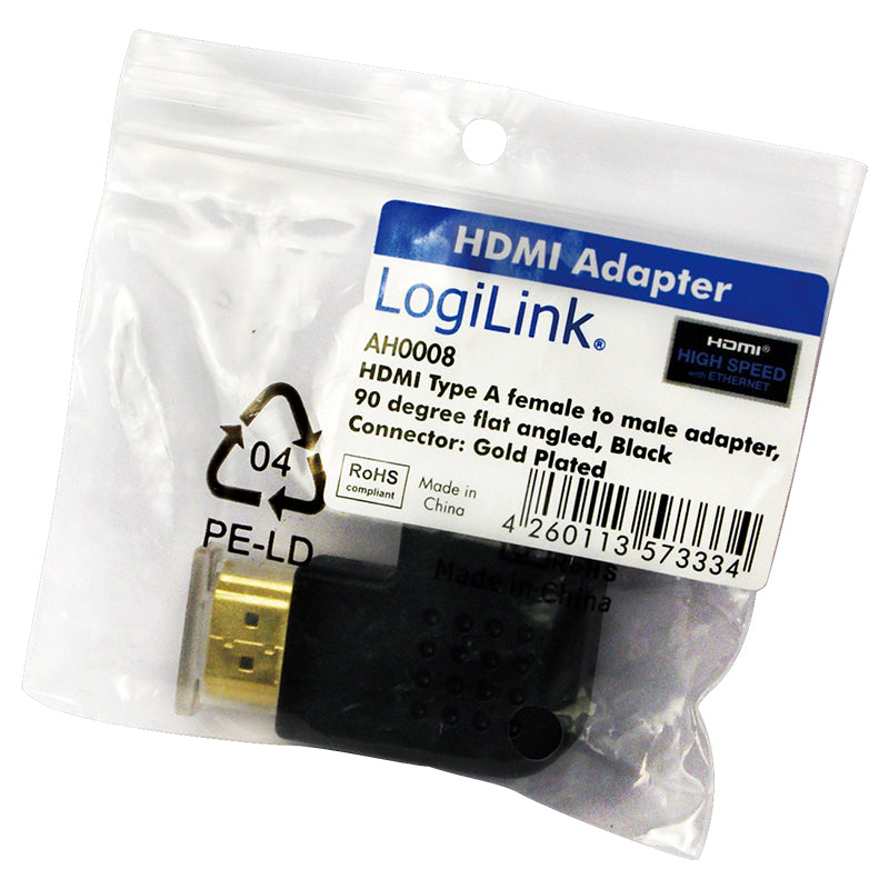 LogiLink AH0008 cambiador de género para cable HDMI Negro (3)