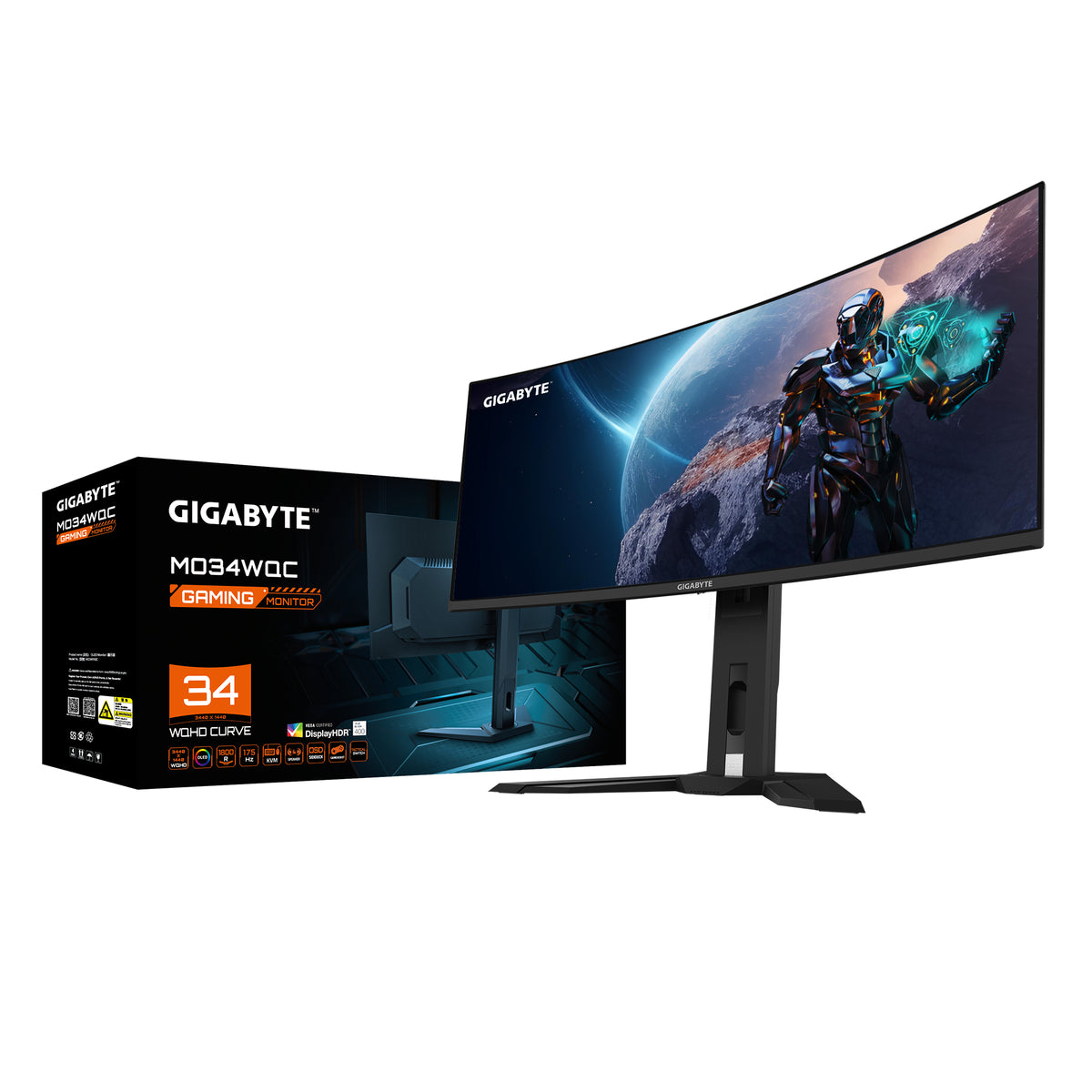 GIGABYTE MO34WQC pantalla para PC 86,4 cm (34") 3440 x 1440 Pixeles Wide Quad HD Negro (9)