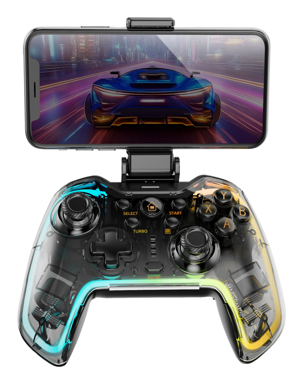 Mars Gaming MGP-BT2 Negro, Transparente Bluetooth/USB Gamepad Analógico/Digital Android, Nintendo Switch, Nintendo Switch 2, Nintendo Switch Lite, Nintendo Switch OLED, PlayStation 4, Playstation 3 (2)
