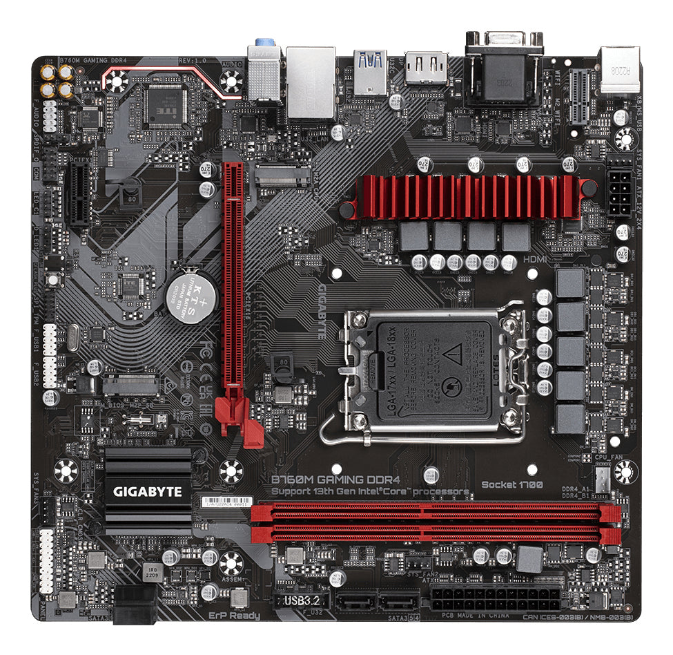 GIGABYTE B760M GAMING DDR4 placa base Intel B760 Express LGA 1700 micro ATX (6)