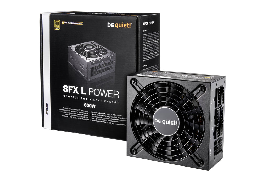 be quiet! SFX L Power unidad de fuente de alimentación 600 W 20+4 pin ATX Negro