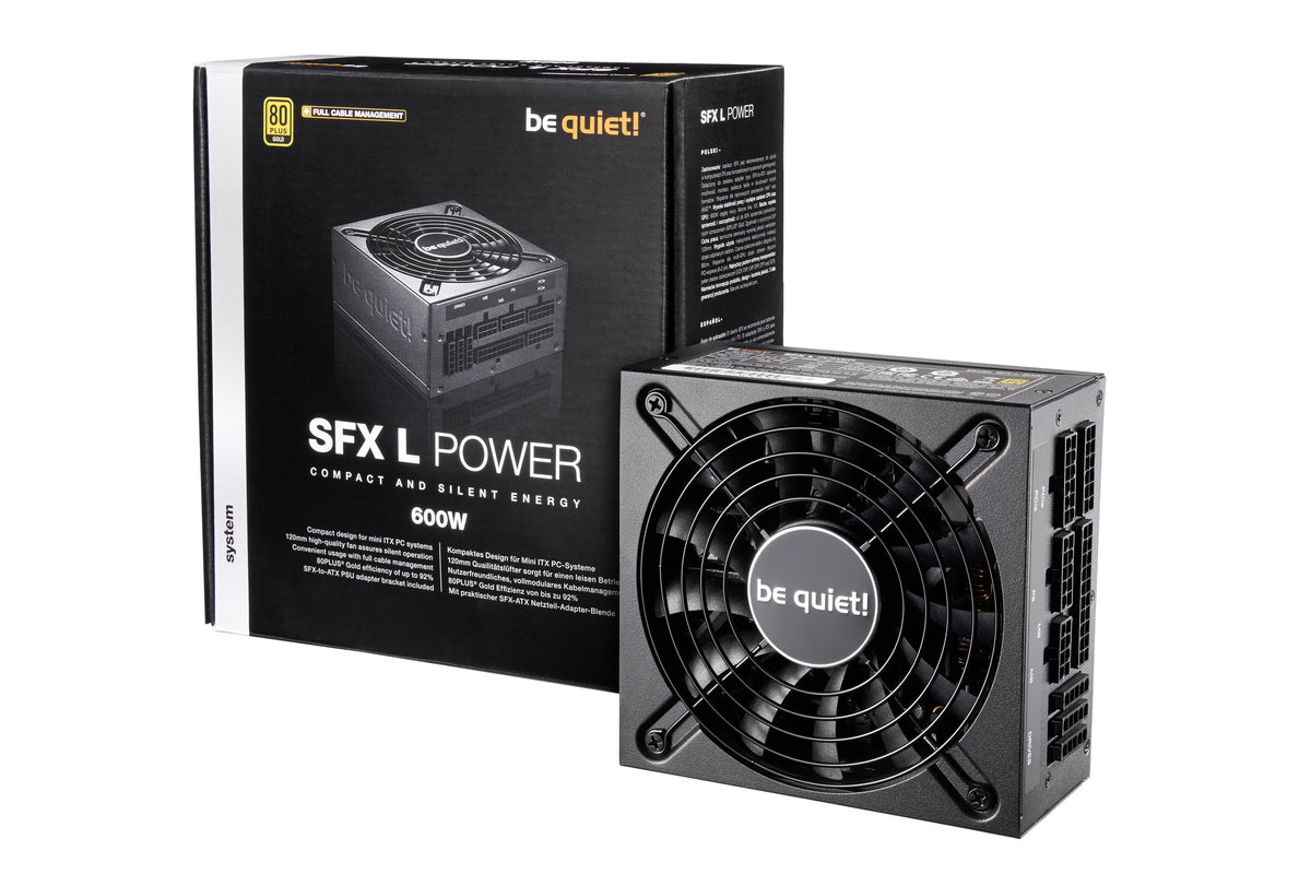 be quiet! SFX L Power unidad de fuente de alimentación 600 W 20+4 pin ATX Negro