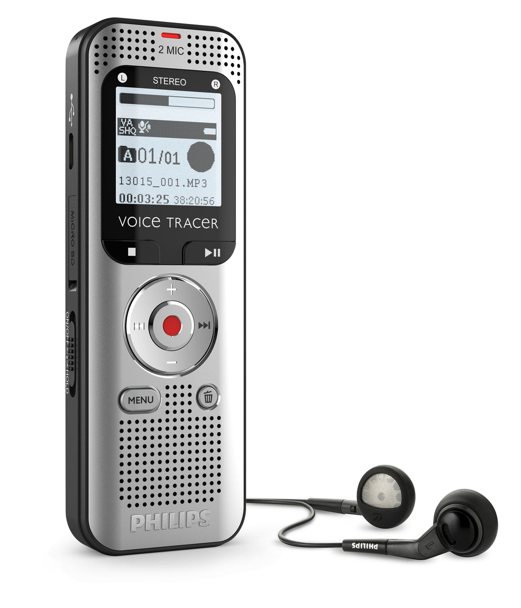 Philips Voice Tracer DVT2015 dictáfono Memoria interna y tarjeta de memoria Plata (2)