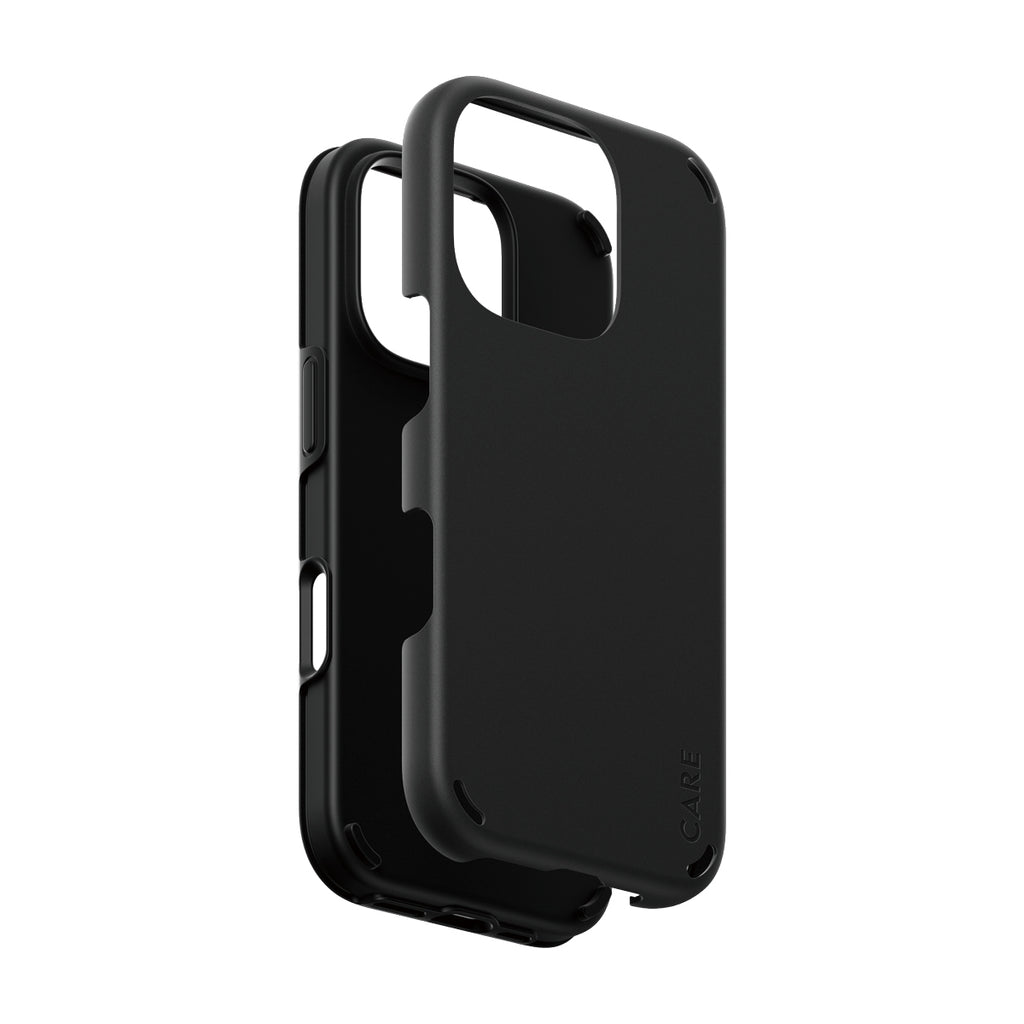 PanzerGlass CARE™ by ® Double Defense Case Black iPhone 16 Pro funda