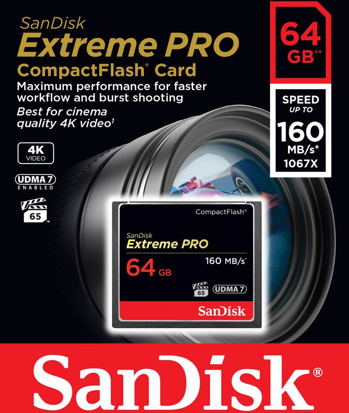 SanDisk Extreme Pro, Tarjeta de memoria flash, 64GB (SDCFXPS-064G-X46) (2)