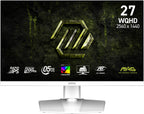 MSI MAG 274QRFW E20 pantalla para PC 68,6 cm (27") 2560 x 1440 Pixeles Wide Quad HD LCD Blanco (4)