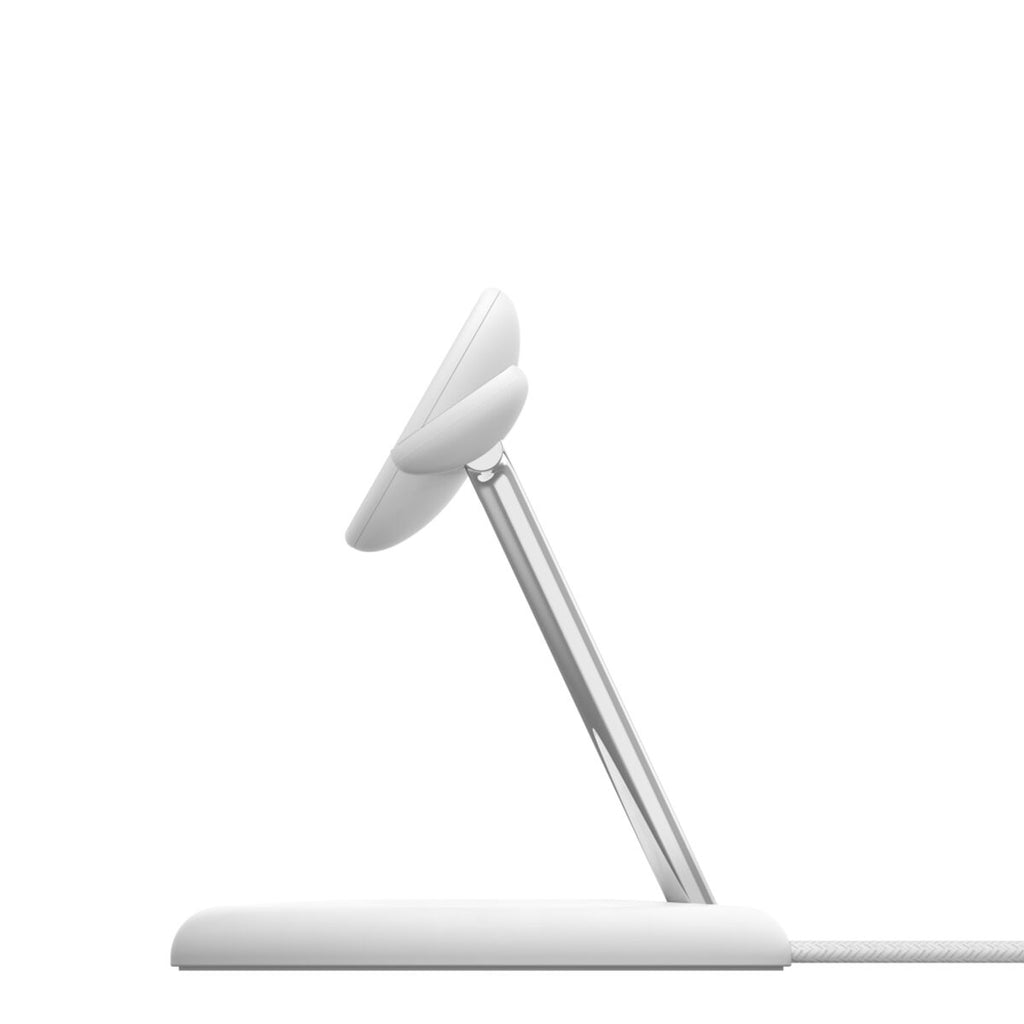 Base de carga inalámbrica - magnético con Qi2 + adaptador de corriente CA - 15 vatios - Fast Charge - blanco