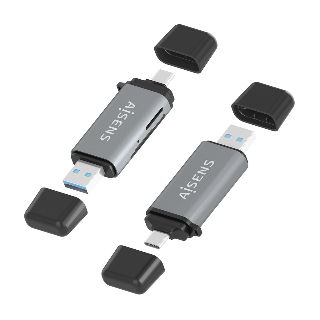AISENS ASCR-2AC11-GR lector de tarjeta USB 3.2 Gen 1 (3.1 Gen 1) Type-A/Type-C (4)