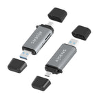 AISENS ASCR-2AC11-GR lector de tarjeta USB 3.2 Gen 1 (3.1 Gen 1) Type-A/Type-C (4)