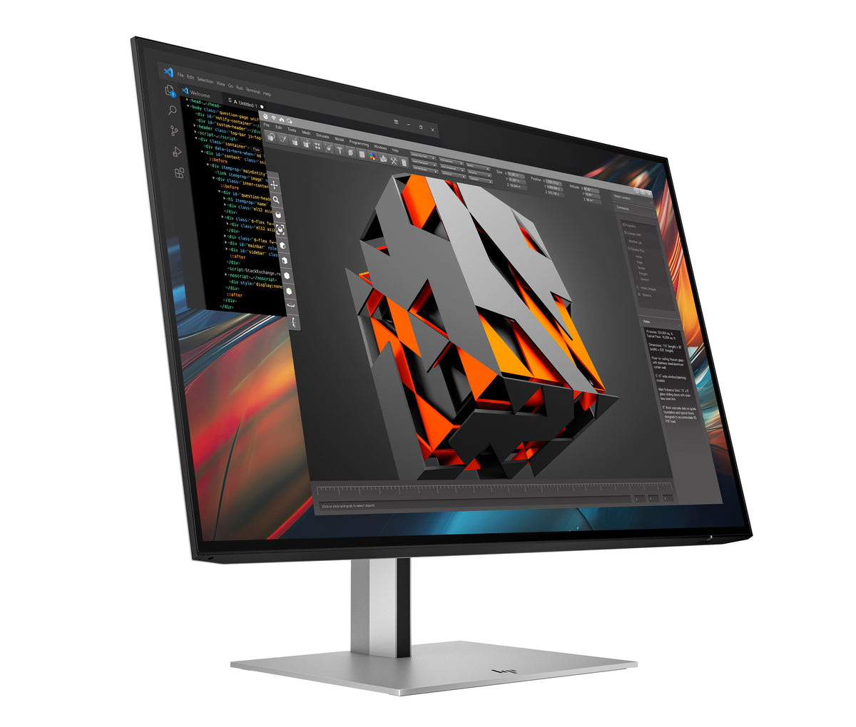 HP Series 7 Pro 724pu pantalla para PC 61 cm (24") 1920 x 1200 Pixeles LCD Plata (3)