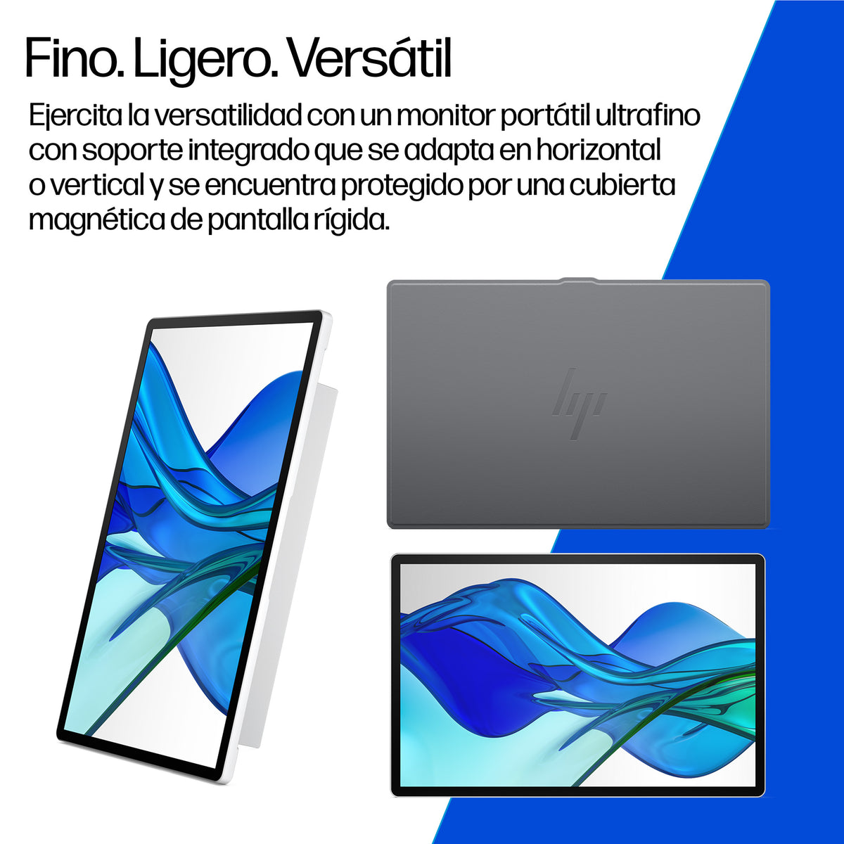 HP Series 5 Pro WQXGA Portable Monitor - 514pn pantalla para PC 35,6 cm (14") 2560 x 1600 Pixeles LCD Plata (9)