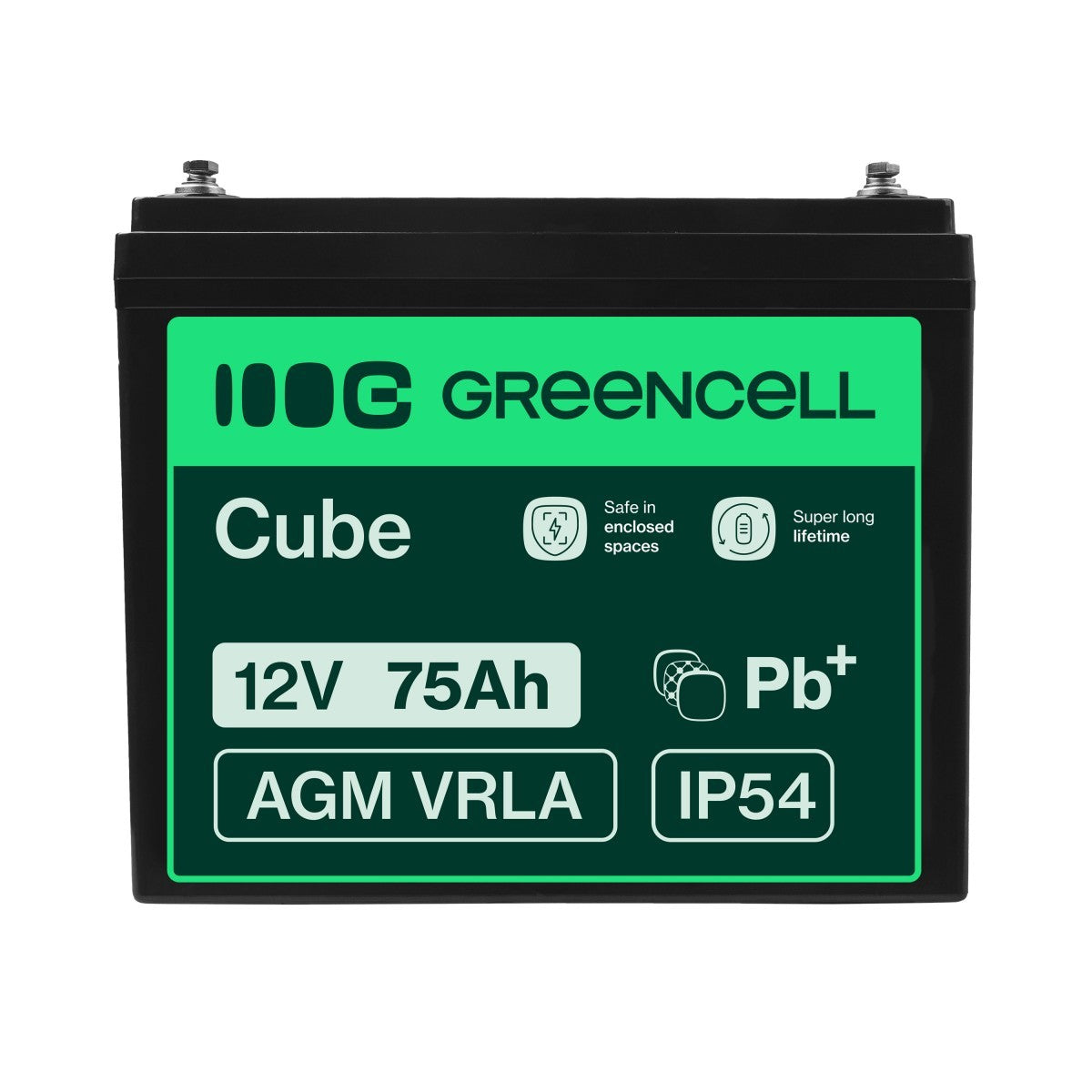 verde Cell AGM25 batería SAI plomo-ácido sellada 12V 75 Ah