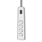 Belkin BSV400AF2M surge protector White 4 AC outlet[s] 2 m (BELKIN 4 OUTLET SURGE STRIP - - 2M)