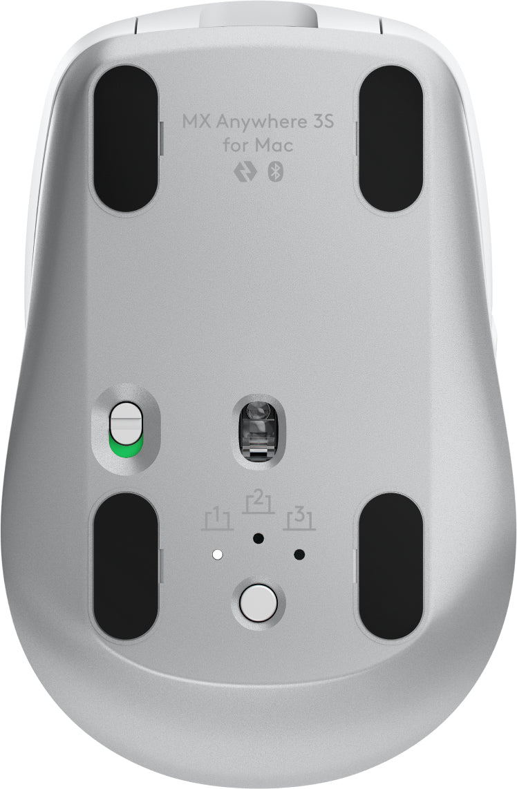 Logitech MX Anywhere 3S for Mac ratón Oficina Mano derecha RF Wireless + Bluetooth Laser 8000 DPI (8)