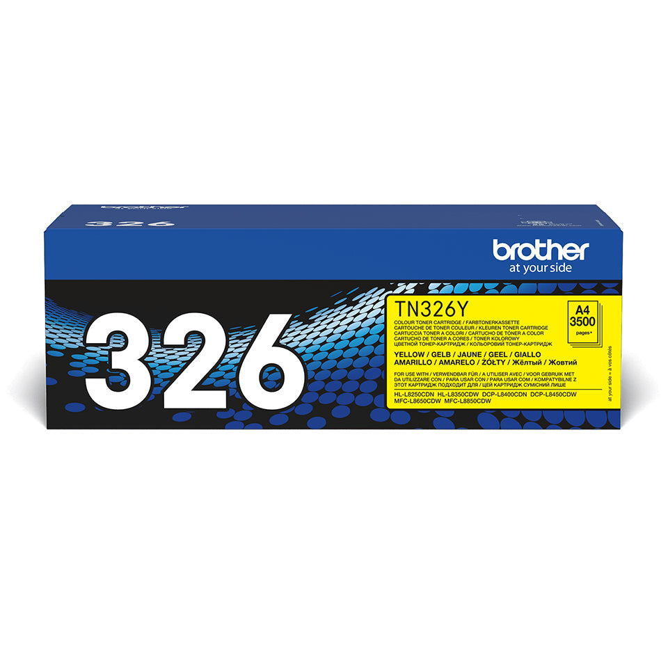 Brother TN-326Y cartucho de tóner 1 pieza(s) Original Amarillo (2)