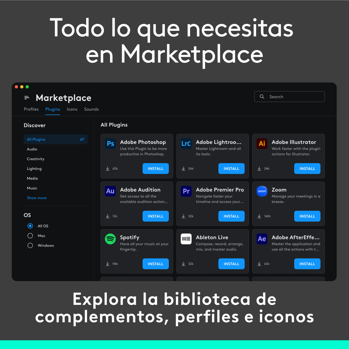 Logitech MX Creative Console Teclado Bluetooth/USB (9)