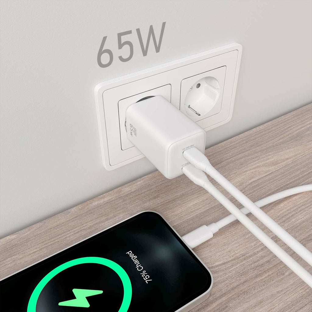 AISENS ASCH-65W2P039-W cargador de dispositivo móvil Universal Corriente alterna Carga rápida Interior (5)
