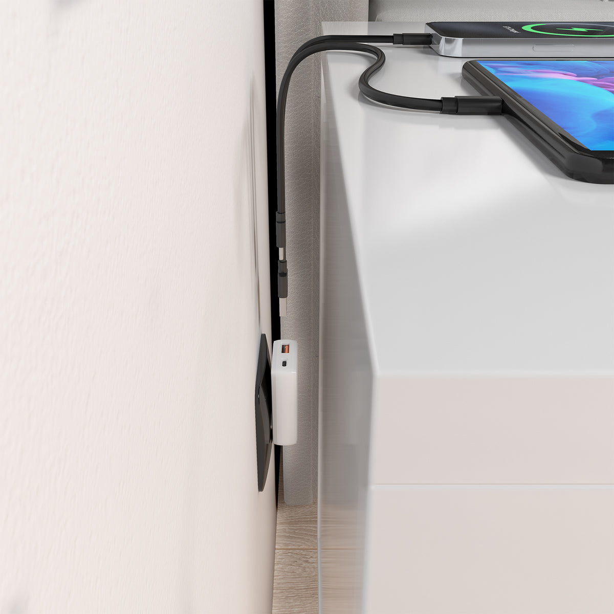 AISENS ASCH-30W2P074-W cargador de dispositivo móvil Cámara digital, Teléfono móvil, Portátil, Smartphone, Tableta, Universal Corriente alterna Carga rápida Interior (6)