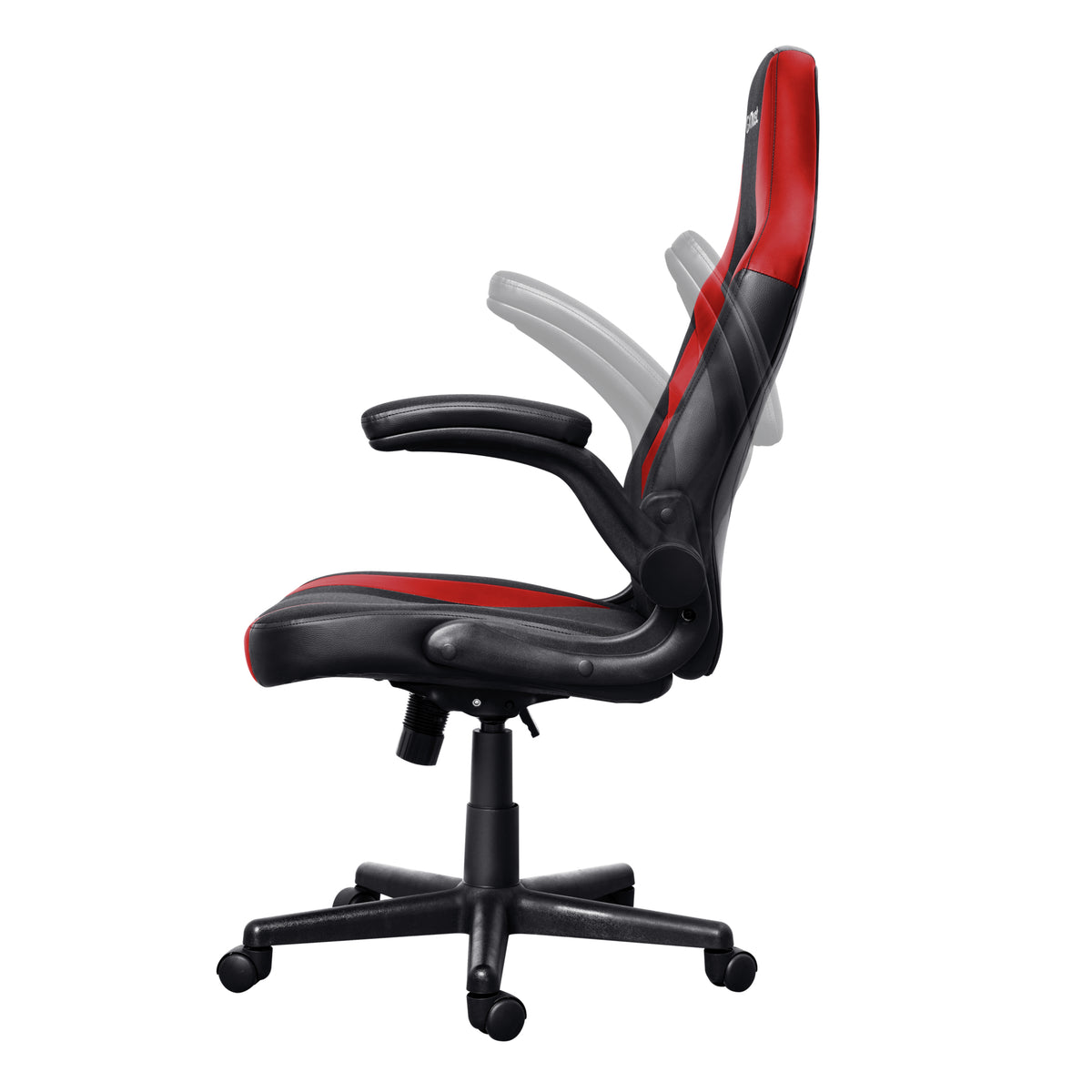 Trust GXT 703 Riye Silla para videojuegos de PC Asiento acolchado Negro, Rojo (4)