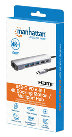 Manhattan 153959 base para portátil y replicador de puertos Alámbrico USB 3.2 Gen 1 (3.1 Gen 1) Type-C Plata (9)