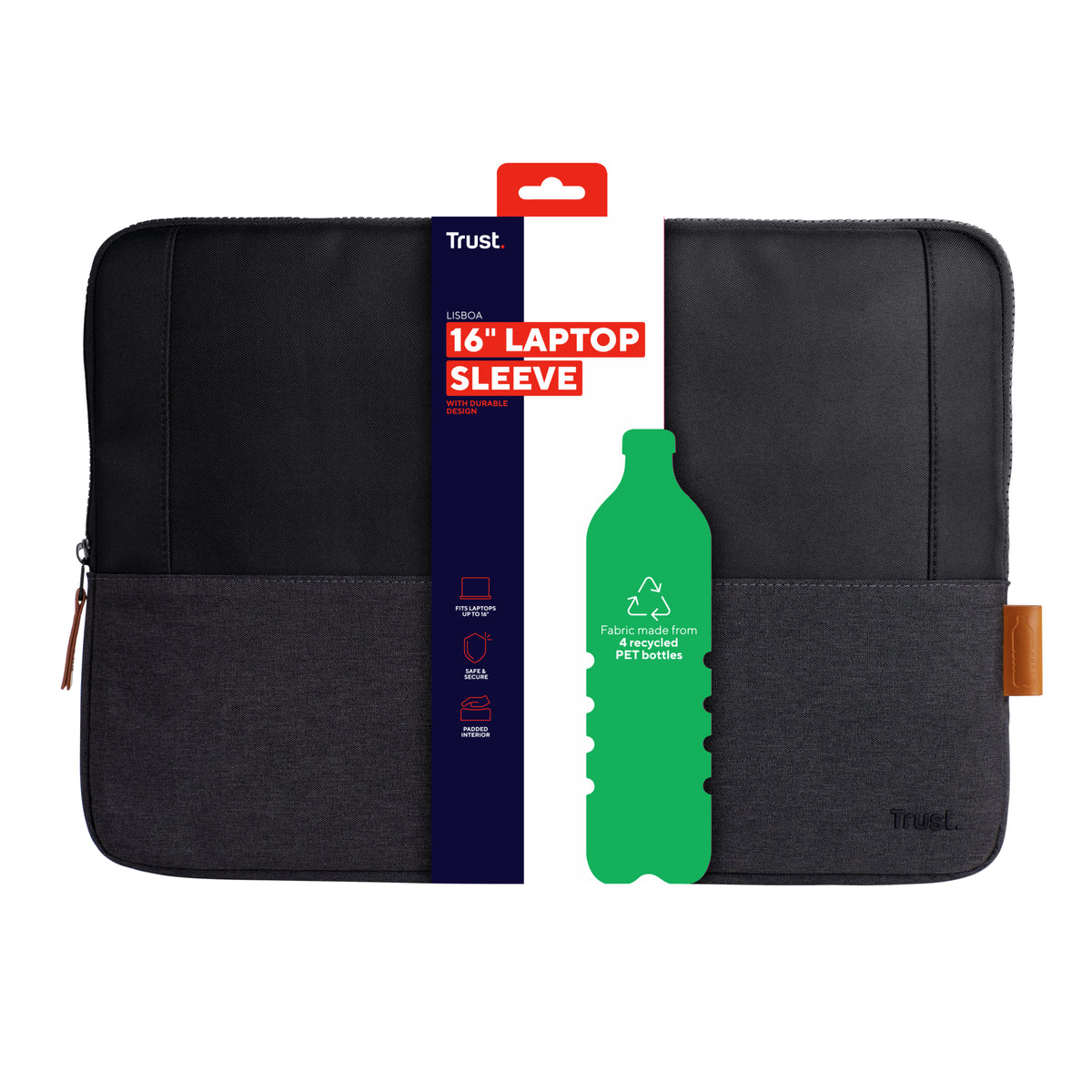 Trust Lisboa 40,6 cm (16") Funda Negro (5)