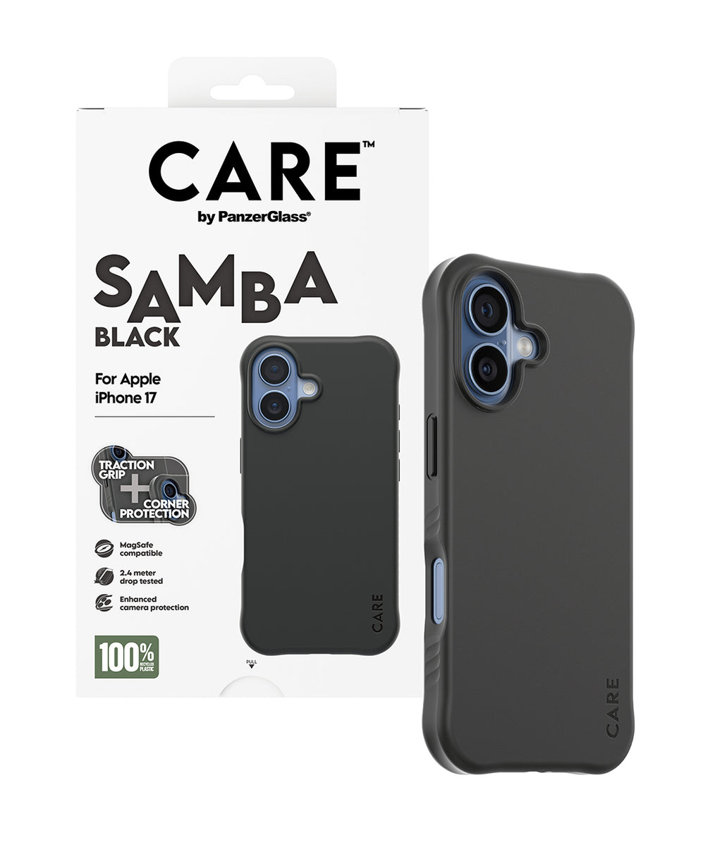 PanzerGlass CARE™ by ® Samba Case Black w. MagSafe iPhone 17 funda para teléfono móvil Negro (5)