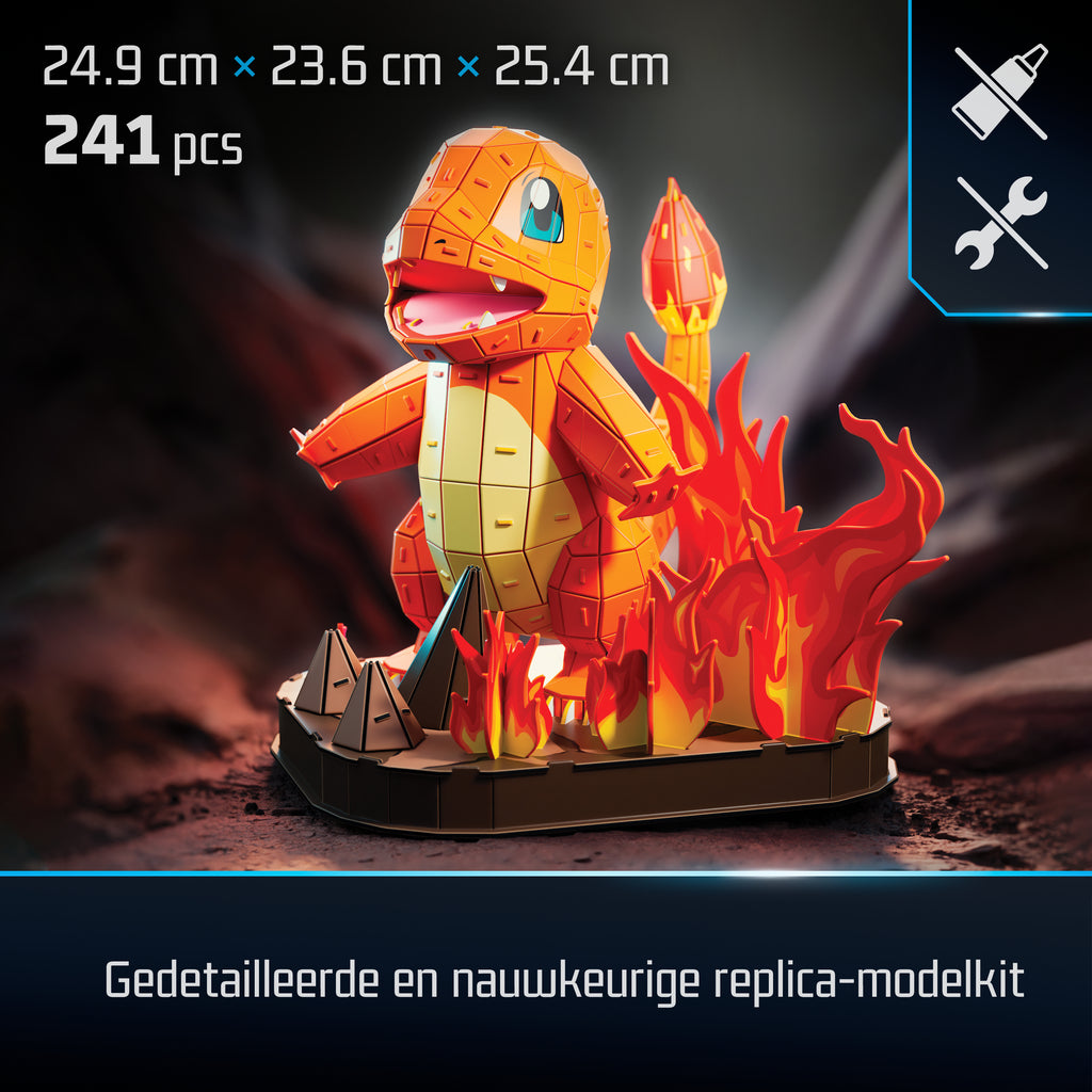 4D Build FDP FAP Pokemon Charmander GML Puzle 3D 241 pieza(s) Dibujos