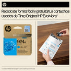 HP 924e EvoMore Cyan Original Ink Cartridge cartucho de tinta 1 pieza(s) Alto rendimiento (XL) (3)