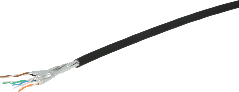 Cable datos Cat7 flex. S/FTP 100m, negro