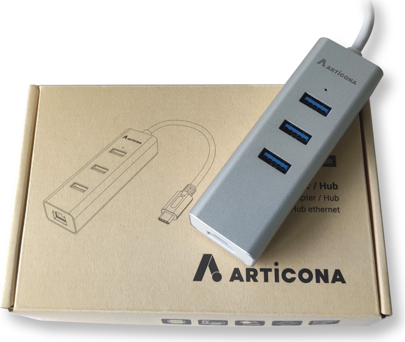 USB Hub 3.0 t. C 3-Port + RJ45 ARTICONA (6)