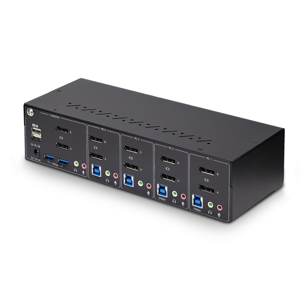 StarTech.com P4DD46A2-KVM-SWITCH interruptor KVM Negro