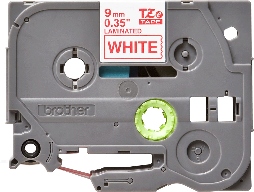 Brother TZE-222 cinta para impresora de etiquetas Rojo sobre blanco (4)
